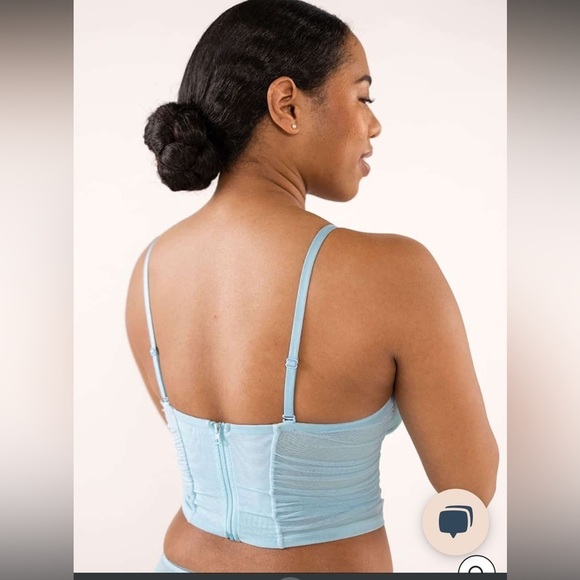 NWT Understance Paloma Wireless Bustier Bra - Aquamarine 32 A/B - Picture 4 of 7